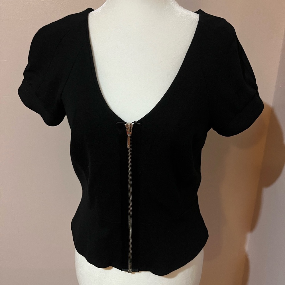 Kenneth Cole Reaction Woman’s Jacket Size 2 Urban Warrior Rich Black